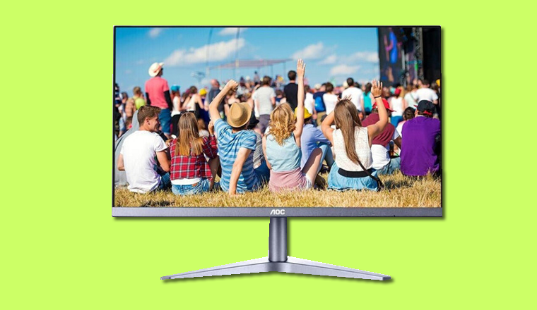 AOC27寸高清顯示器，直面平顯示器