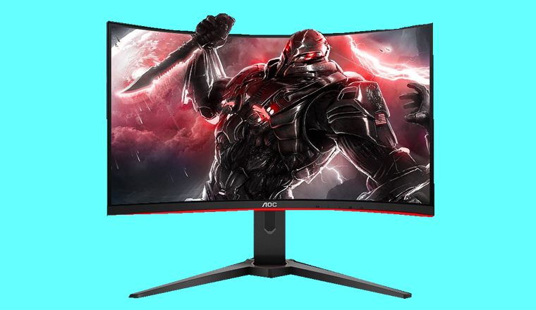 AOC32寸高清孤形顯示器，144HZ高刷游戲屏